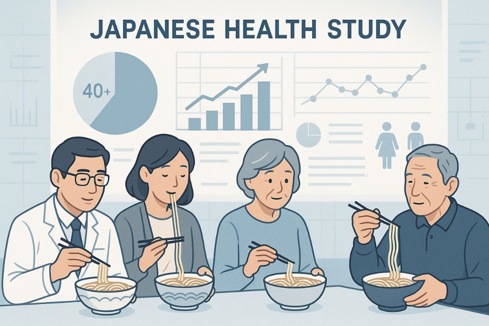 image depicting japanese health study of ramen noodles health benefits