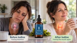 woman feeling unwell before iodine better after iodine